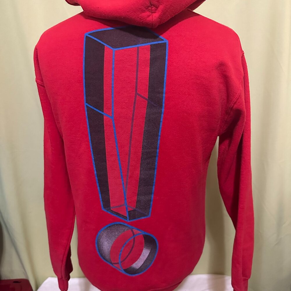 Trippie Redd Men's Red Hoodie Sweater Size Small Cotton Poly Red Exclamation Rap